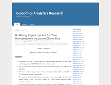 Tablet Screenshot of economicsanalytics.com